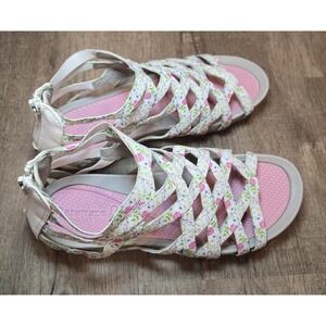 Baretraps SAMINA Women's Sandals White‎ Floral Size 5.5m